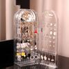 Folding Earrings Studs Display Rack Necklace Jewelry Shelf Stand Holder Panels Screen Organizer Storage Box