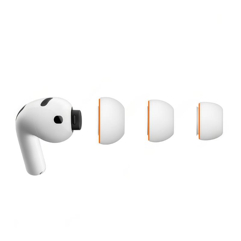 Memory Foam Soft Silicone Ear Tip for Bluetooth-compatible Earphones Protective Earbuds Cover Noise Reduction Hole