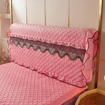 Yatak İçin Dantelli Başlık Kılıfları Peluş Kadife Çift Kraliçe Kral Yorganlı Çarpışma Önleyici Tam Kapsama Cep ile Sırt Koruyucu