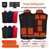 Smart USB Heated Vest - Winter Warmth for Men with Constant Temperature Control.