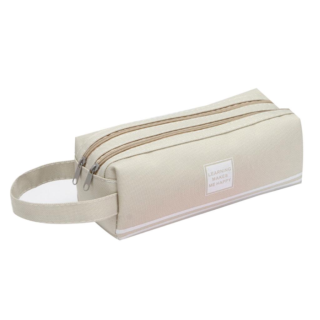 Estuche Multifuncional para Lápices Gran Capacidad Doble Capa Estuche para Bolígrafos Compartimentos Grandes Bolsas de Lona para Lápices para Estudiante