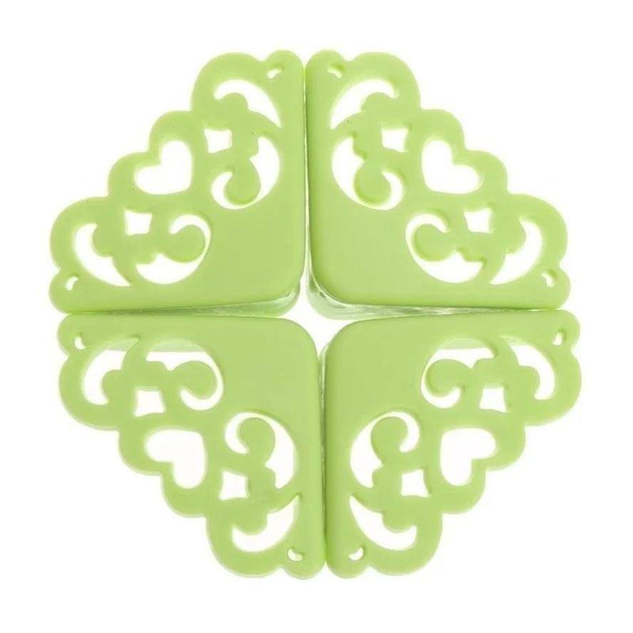 4 Pcs Hollow Flower Safety Corner Protector Desk Table Bumper Edge Guard Cushion Wood Furniture Decoration