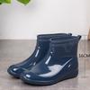 Water shoes high-end short rain shoes men's fashion non-slip rain boots fishing waterproof glue shoes