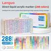 LANGUO 288/9 Colors Direct Liquid Acrylic Paint Pens Brush Color Marker Pen for Painting DIY School Art Supplies Stationery