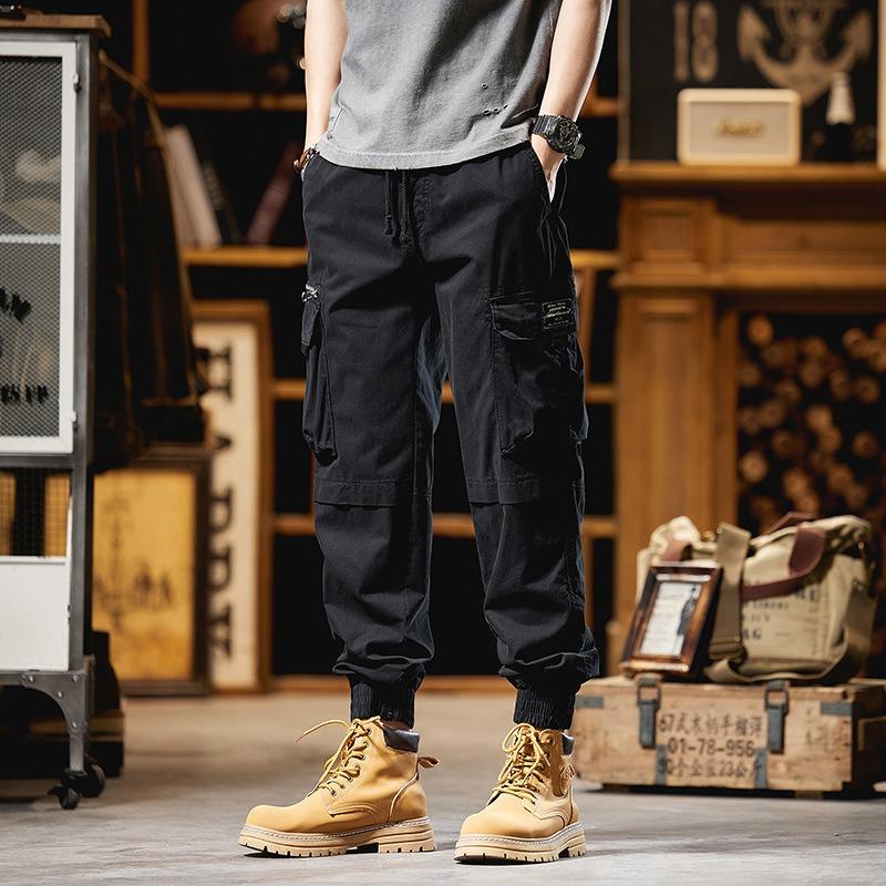 Men's Retro Overalls Outdoor Sports Loose Casual Pants Pants Men's Trendy Brand High-end Trousers Men's Clothing