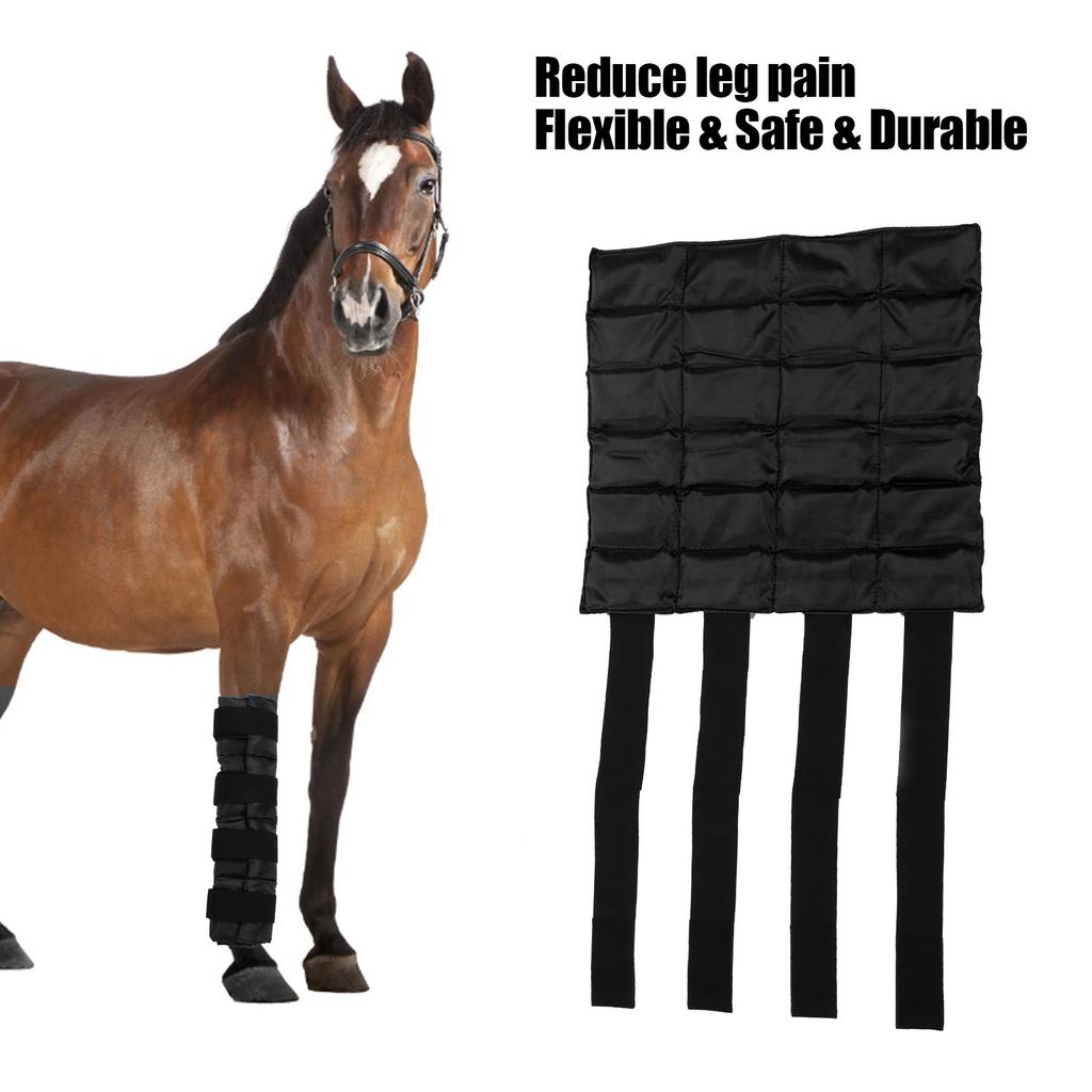 Ice Boot Wrap for Horse Reusable Flexible and   Therapy Full Leg Ice Boot Cold Pack