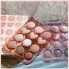 Calculator Love Eyeshadow Palette 12 Colors Matte Pearlescent Glitter Non-Flying Powder Earth Color Eyeshadow