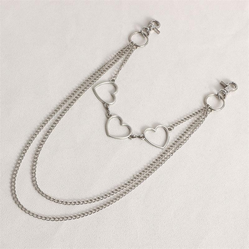 Hip Hop Five-pointed Star Pants Chain Secure Travel Wallet Chain Heavy Duty Jeans Link Coil Leash