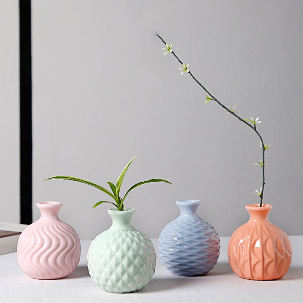 Flower Vase Nordic Decoration Ceramic Vases Home Desk Decor Flower Pot Flower Basket Simple Modern for Small Flowers