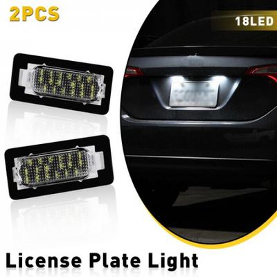 2x LED License Plate Lights Tag Lamp White for 2014 - Toyota Corolla Sedan