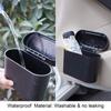 Waterproof Vehicle Dust Case Hanging Car Wastebasket Multi-Purpose Car Trash Bin  Office