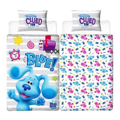 Blue's Clues Reversible Blue Duvet Set