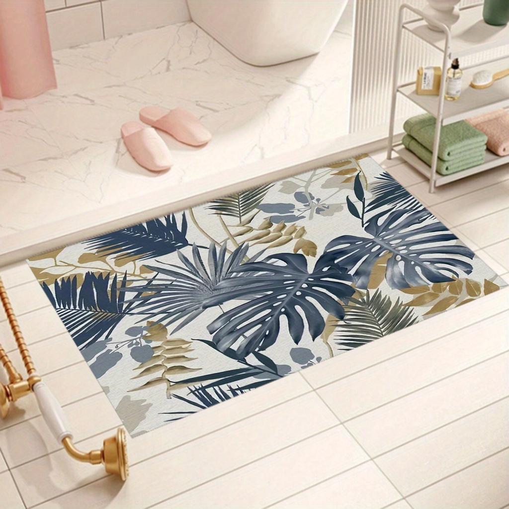 1PC Nordic Print Kitchen Mat, Anti-dirt Carpet, Entrance Mat, Bedroom, Living Room, Garden, Bathroom Floor Mat, Family Room Deco