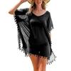 Übergröße Sommer Sonnenschutz Kittel Locker Bikini Cover-Ups Mode Badekleid für Damen