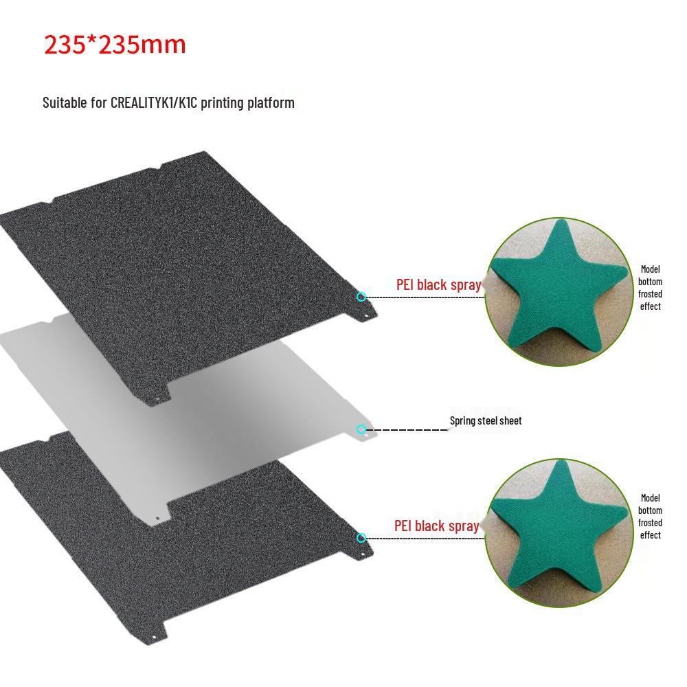 PEI Coated Print Bed Film for Creality K1 MAX/Ender3 S1 3D Printers
