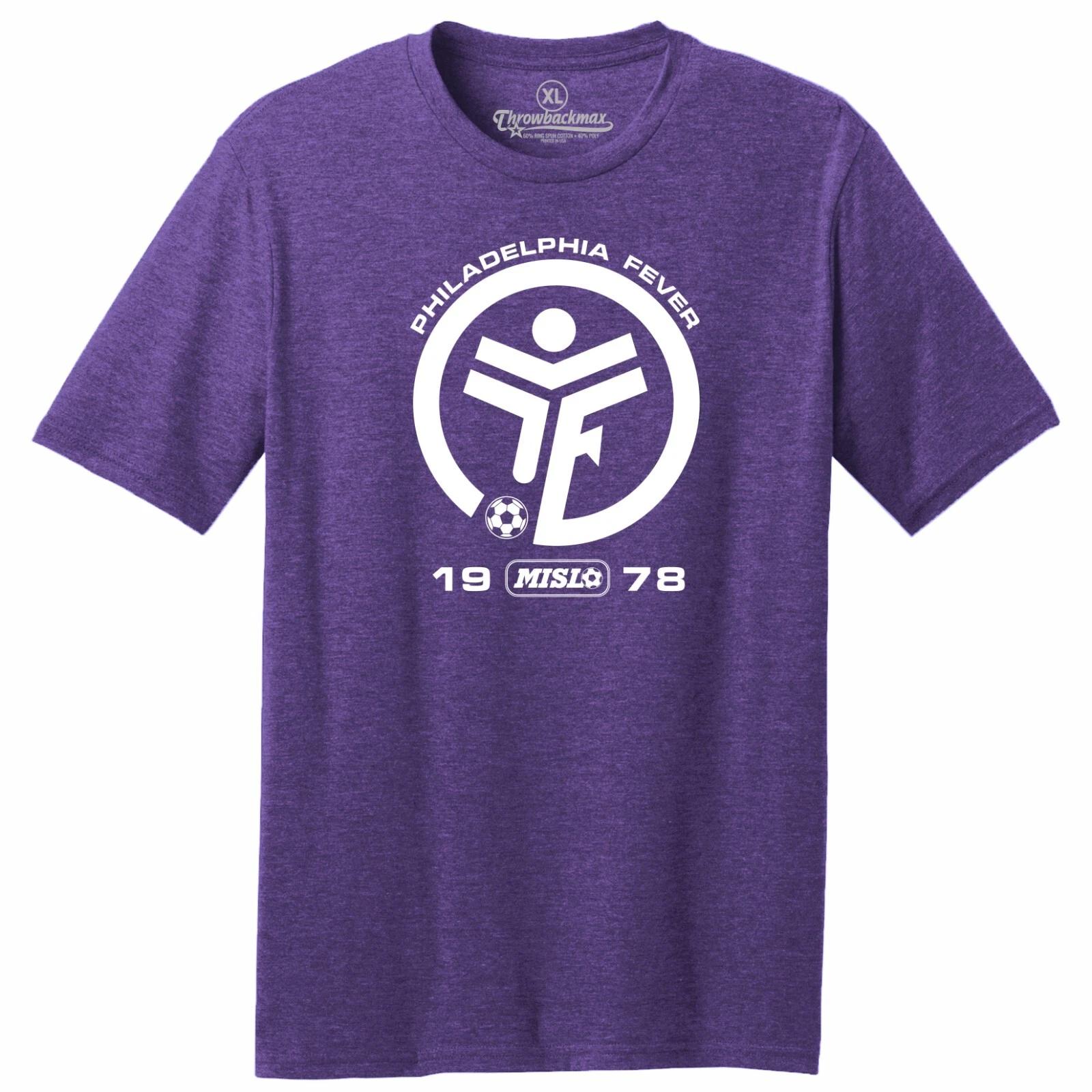 Philadelphia Fever 1978 Logo MISL Soccer TRI-BLEND Tee Shirt 4XL