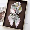 Imitation Silk Square Scarf For Women Floral Printed Scarves Bandanas Luxury Hijab Neckerchief Elegant Beach Shawl Wraps