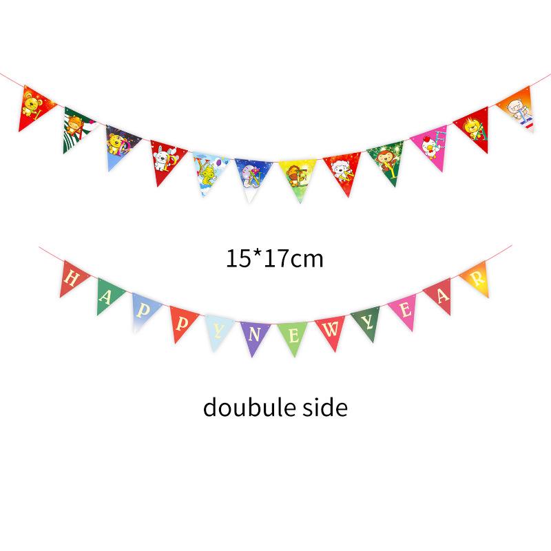 Colorful Triangle Flag Banner for Birthdays & Parties