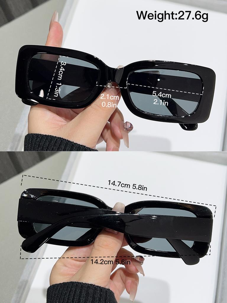 4Pcs Retro Fashion Mixed Shape Frame Sunglasses Uv Protection Casual Fashion Women's Sunglasses Set Stylish for Beach Vacation