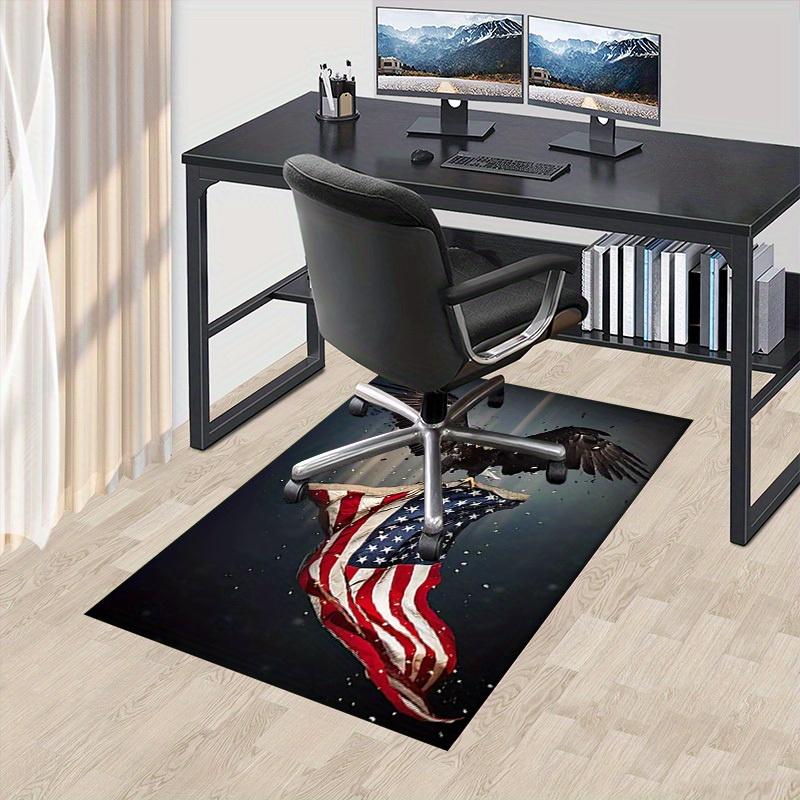 Office Carpet American Flag Eagle Design, Sofa Rug for Living Room Decor, Chair Mat Under Protection