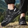 Outdoor Non-slip Wear-resistant Breathable Low-top Casual Hiking Shoes Spring and Autumn Elastic Buckle Sports Large Size Hiking Shoes