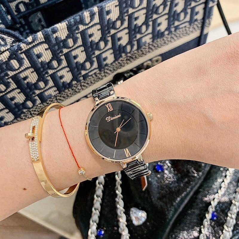 Ladies Watch Women'S Trend Fashion White Ceramic Strap Watch Simple Temperament Women'S Watch