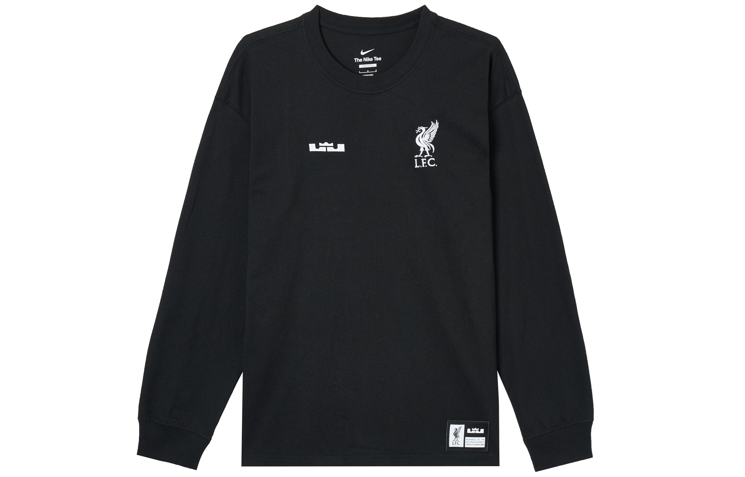 Nike x Lebron James X Liverpool Dri Fit T Shirt US Version Men s Black FD4025-010 S