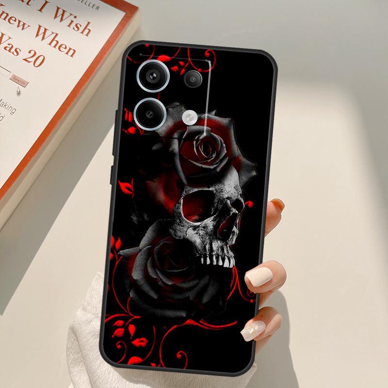 Bright Red Rose Flowers Funda For Xiaomi Redmi Note 14 13 10 11 12 15 Pro Plus Case For Redmi 15 14C 12C 10C 13C 15C