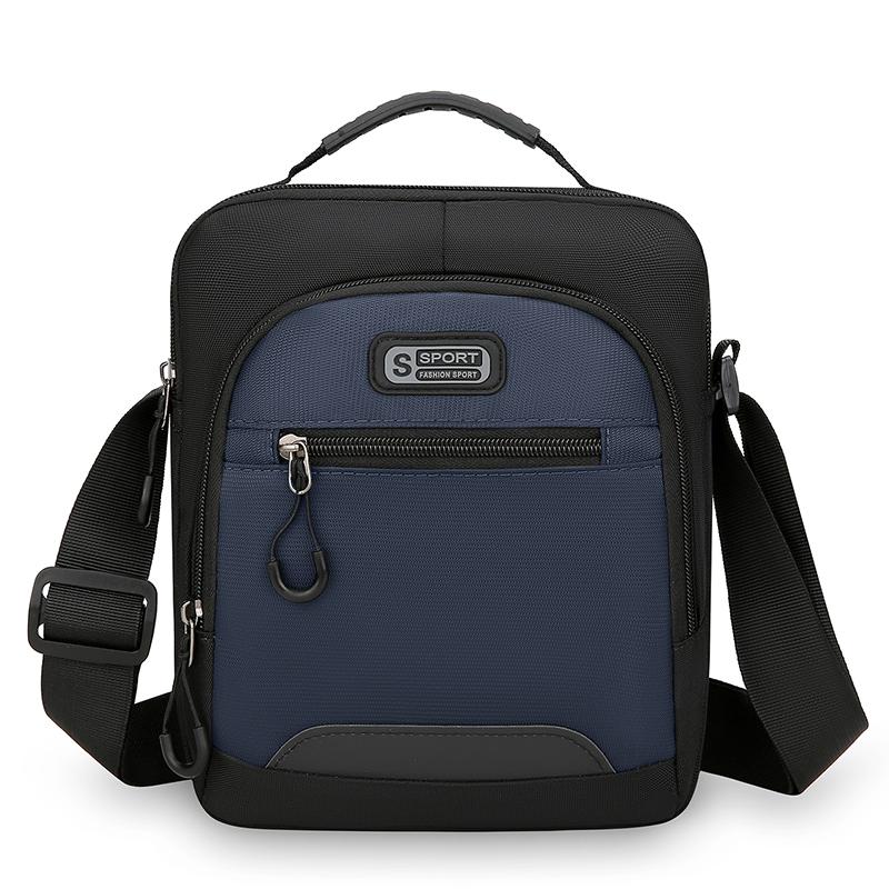 

Мужская сумка через плечо, повседневная мужская сумка, водонепроницаемая, многофункциональная, сумка через плечо для активного отдыха синий