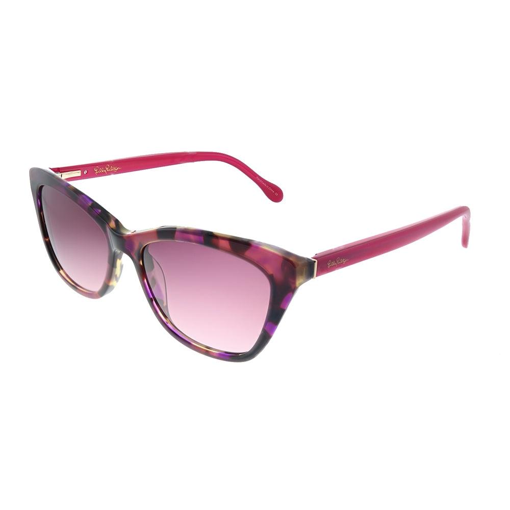 

Женские солнцезащитные очки «кошачий глаз» Lilly Pulitzer LP Britta PK