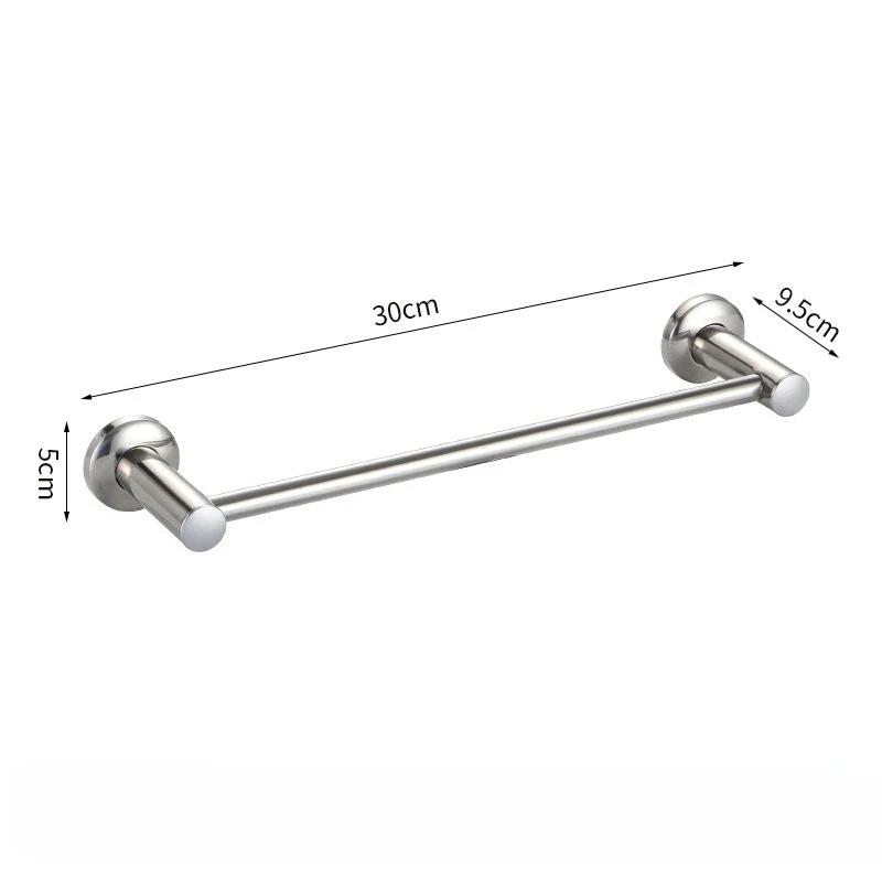 Wall Mounted Towel Rack Shelf  Stainless Steel Stainless Steel Double Towel Bar Brushed Bathroom Towel Holder Accessories