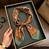 100% Mulberry Silk Scarf 70x70cm Square Neck Wrap Outdoor Air Conditioner Shawl Fashion Headscarf