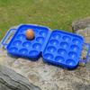 Portable Plastic 6/12 Eggs Storage Box Crisper Outdoor picnic portable plastic Egg box Case Folding Basket Portable Carry