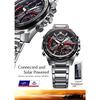 EDIFICE CASIO Casio Bluetooth Smartphone Linked Tough Solar ECB-900DB-1A Chronograph Calendar Analog Digital Black Red Business Watch Sports Watch Sta