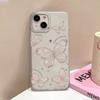 Gold Butterfly Soft TPU Case For iPhone 13 11 12 14 15 16 Pro Max Funda iPhone 12 13 Mini 16 Plus Translucent Clear Phone Cover