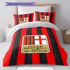 AC Milan Patronen Beddengoed, Dekbed Set Dekbedovertrek Kussensloop Huis Verjaardagscadeau(1 dekbedovertrek + 2 kussenslopen, zonder binnenkussen)