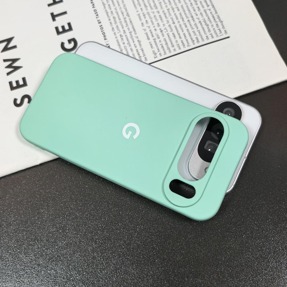 Dla Google Pixel 10 9 8 7 6 Pro XL A Etui Jedwabisty Silikon Miękki w Dotyku Odporne na Wstrząsy Ochronne Tylne Pokrowce Coque