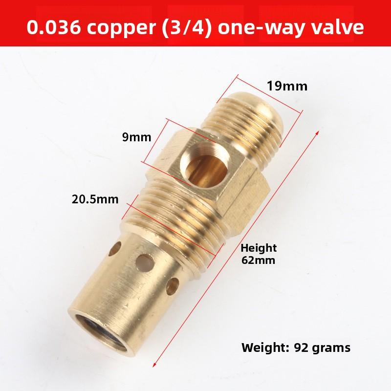 Vertical Brass Check Valve for Belt Drive Air Compressor, Non-Return Valve, One-Way Valve