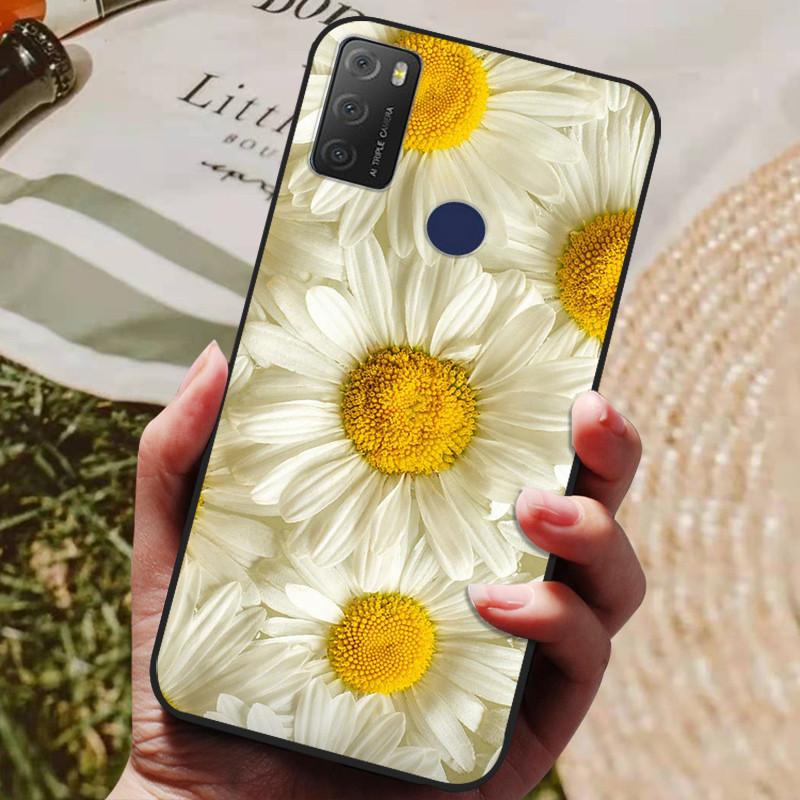 For TCL 20Y 20E 6125F Case Silicone Soft TPU Phone Cover for TCL 20Y 6156D Case Bumper for TCL20Y TCL20E Flower Animals Coques