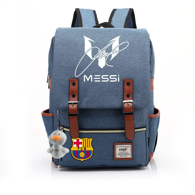 2023 neuer Schulranzen Lionel Messi Koreanischer Oxford-Stoff Rucksack Nylon, Reisetasche Damen Outdoor Rücken