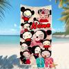 Customizable personalized beach towels Pucca themed designs.Suitable for the beach, yoga, sports;ideal as beach accessories