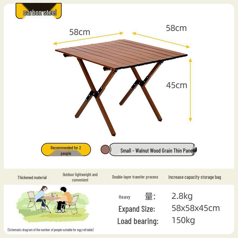 Ultralight Aluminum Folding Kermit Chair with Table for Outdoor Camping and Leisure Travel