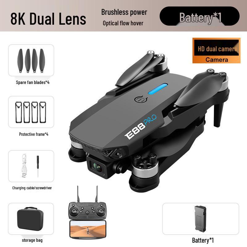 E88 Professional 8K Drone: Long Battery Life Aerial Photography Toy for Kids (Ages 6-12)