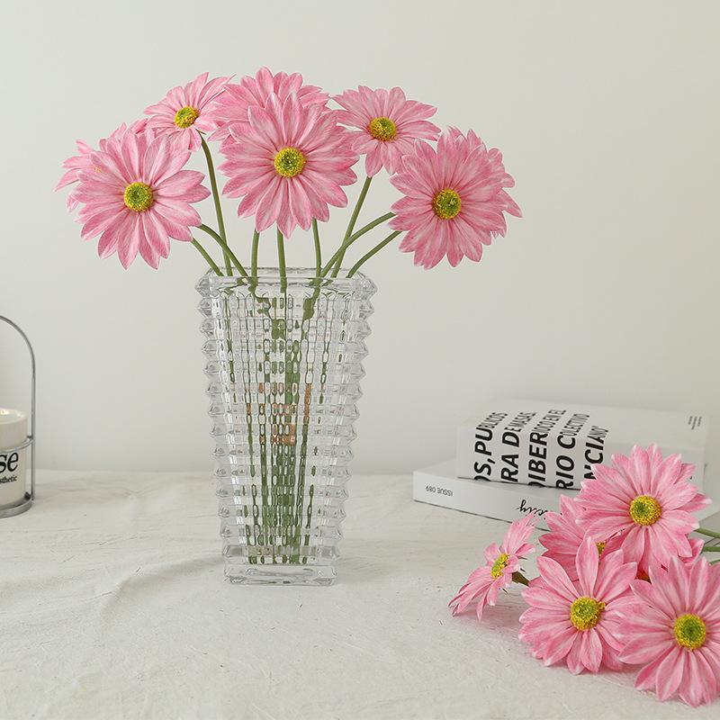3 Head Bundles Of Hand Feel Summer Chrysanthemum Fake Flower Chrysanthemum Home Decoration Wedding Decoration Simulated Flower