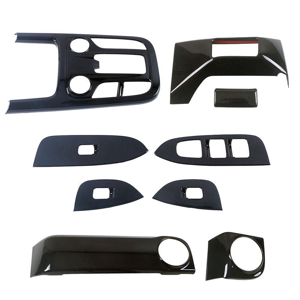 Für GWM Tank 300 2024 2024 LHD Innenausstattung Mittelkonsole Armaturenbrett Rahmenabdeckung Verkleidung Schwarz Dekor Auto Styling Refit