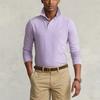 Polo Ralph Lauren SS22 Solid Cotton Slim Fit Long Sleeve Polo Shirt Men tops Purple MNPOKNI16821799-500