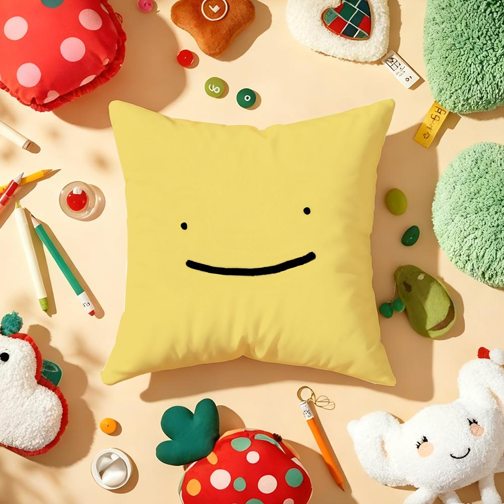 Funny and Quirky Expressions Cushion Cover Soft Short Plush DoubleSided Printing Home Decor Machine Washable Pillow Case Gift