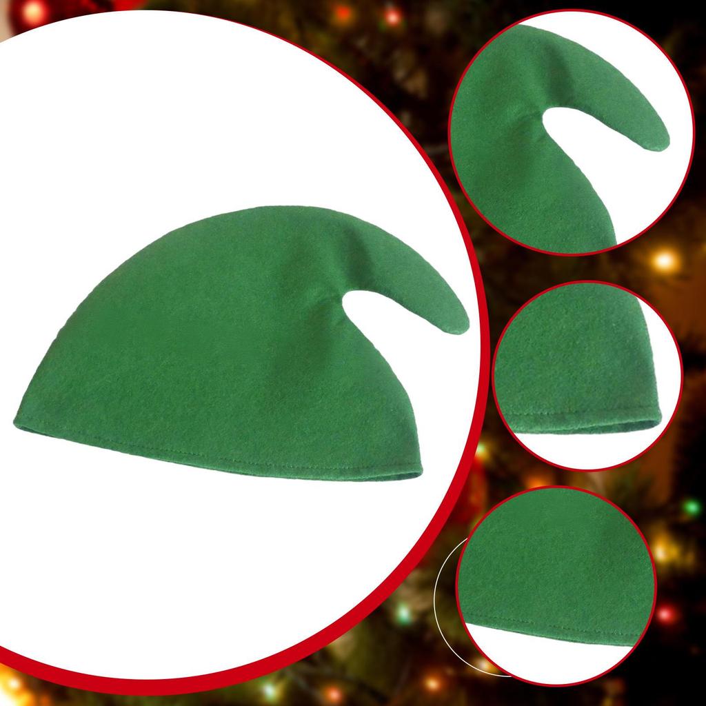 Weihnachtselfenhut Requisiten Kostümzubehör für Bühnenauftritt Feiertags-Cosplay