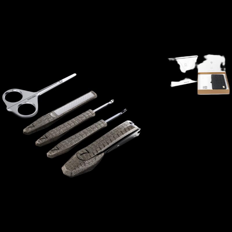 Qisou Anti-Splash Bionic Crocodile Nail Clipper Set