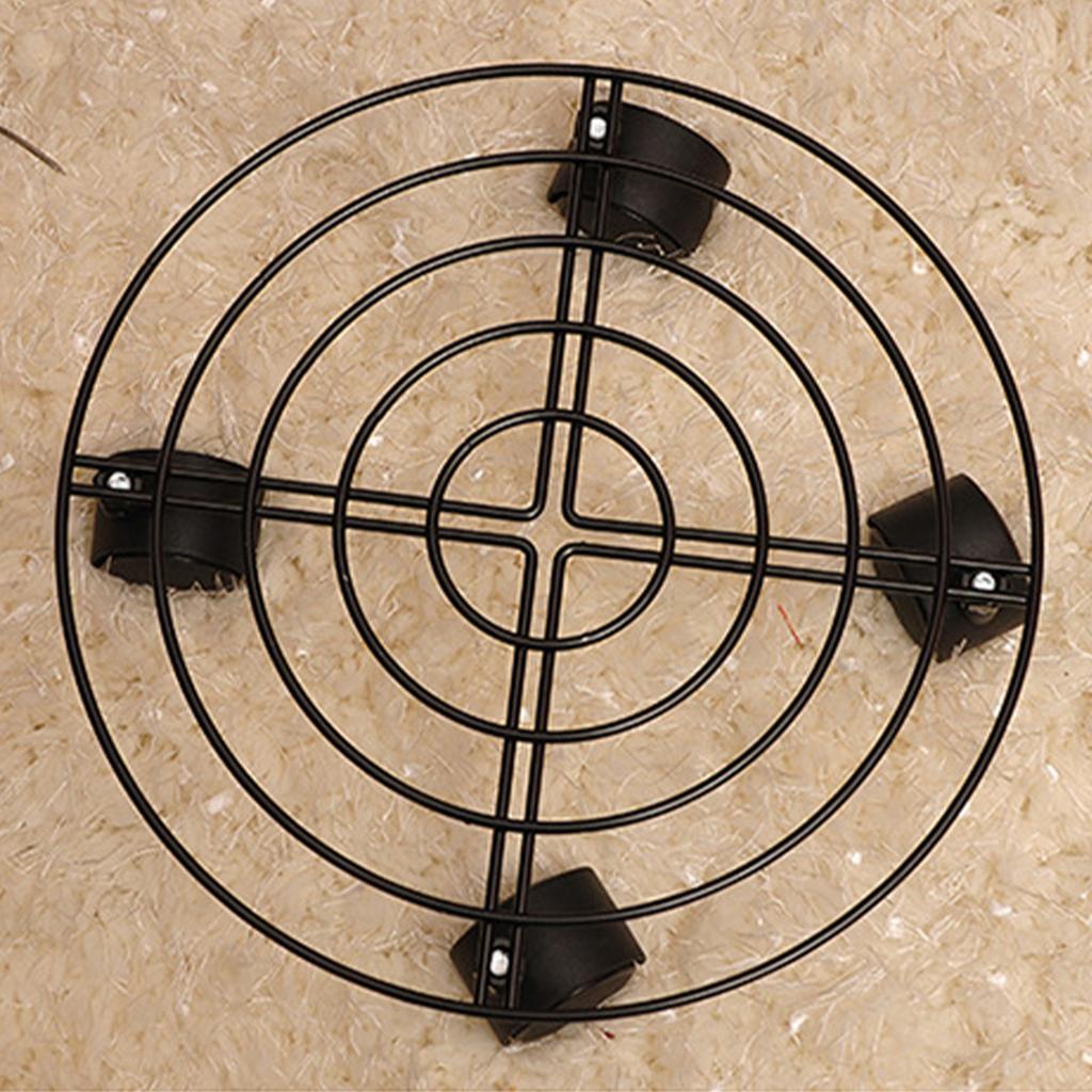 Suporte com Rodas para Vaso de Flores Capacidade de Carga 50kg Ferro Prevenção de Ferrugem Carrinho para Plantas Fácil de Mover com